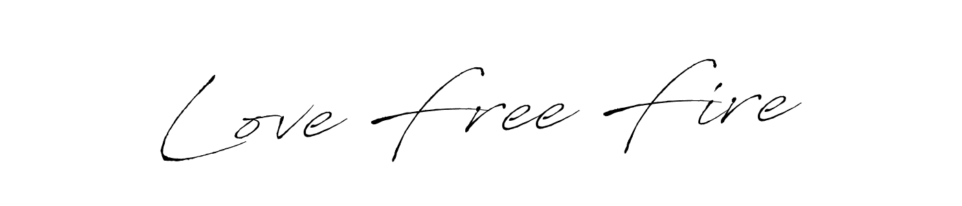 Similarly Antro_Vectra is the best handwritten signature design. Signature creator online .You can use it as an online autograph creator for name Love Free Fire. Love Free Fire signature style 6 images and pictures png