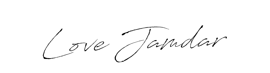 Design your own signature with our free online signature maker. With this signature software, you can create a handwritten (Antro_Vectra) signature for name Love Jamdar. Love Jamdar signature style 6 images and pictures png