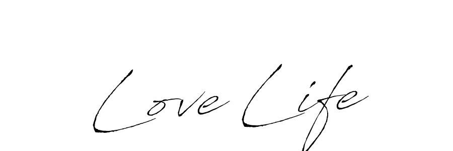 How to make Love Life signature? Antro_Vectra is a professional autograph style. Create handwritten signature for Love Life name. Love Life signature style 6 images and pictures png