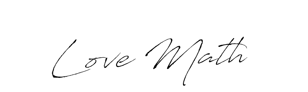 Similarly Antro_Vectra is the best handwritten signature design. Signature creator online .You can use it as an online autograph creator for name Love Math . Love Math  signature style 6 images and pictures png