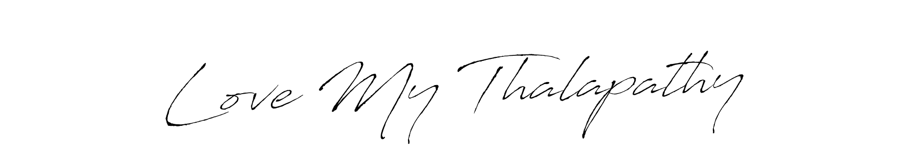 How to make Love My Thalapathy name signature. Use Antro_Vectra style for creating short signs online. This is the latest handwritten sign. Love My Thalapathy signature style 6 images and pictures png