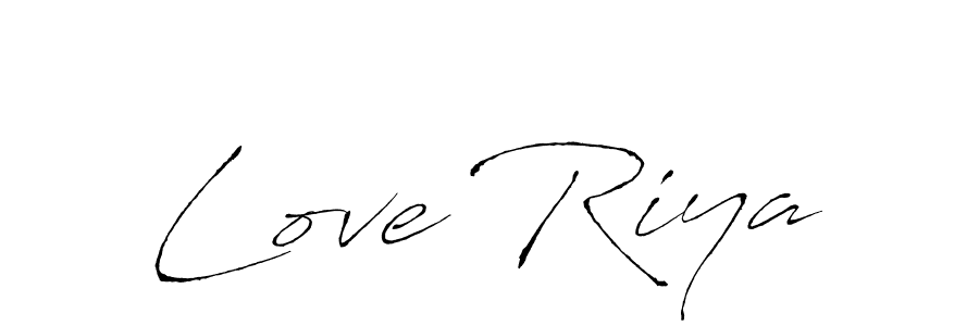 How to make Love Riya signature? Antro_Vectra is a professional autograph style. Create handwritten signature for Love Riya name. Love Riya signature style 6 images and pictures png