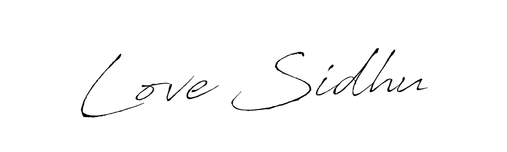 Create a beautiful signature design for name Love Sidhu. With this signature (Antro_Vectra) fonts, you can make a handwritten signature for free. Love Sidhu signature style 6 images and pictures png