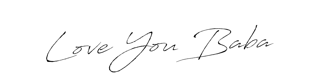 The best way (Antro_Vectra) to make a short signature is to pick only two or three words in your name. The name Love You Baba include a total of six letters. For converting this name. Love You Baba signature style 6 images and pictures png