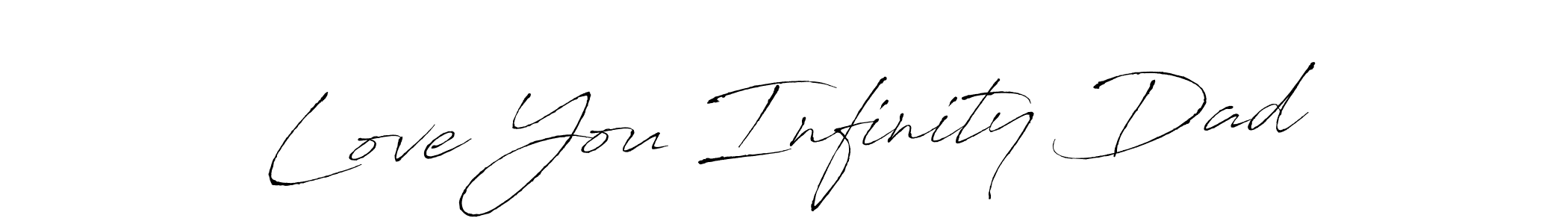 Also we have Love You Infinity Dad name is the best signature style. Create professional handwritten signature collection using Antro_Vectra autograph style. Love You Infinity Dad signature style 6 images and pictures png