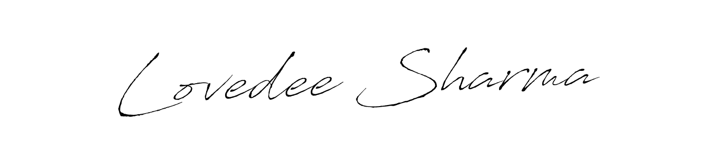 Design your own signature with our free online signature maker. With this signature software, you can create a handwritten (Antro_Vectra) signature for name Lovedee Sharma. Lovedee Sharma signature style 6 images and pictures png