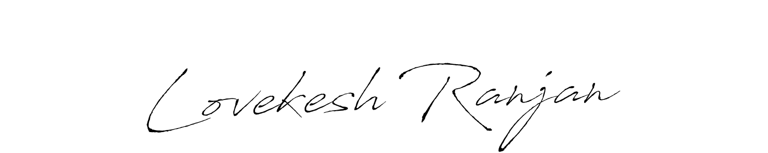 Antro_Vectra is a professional signature style that is perfect for those who want to add a touch of class to their signature. It is also a great choice for those who want to make their signature more unique. Get Lovekesh Ranjan name to fancy signature for free. Lovekesh Ranjan signature style 6 images and pictures png