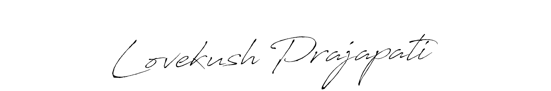 Create a beautiful signature design for name Lovekush Prajapati. With this signature (Antro_Vectra) fonts, you can make a handwritten signature for free. Lovekush Prajapati signature style 6 images and pictures png