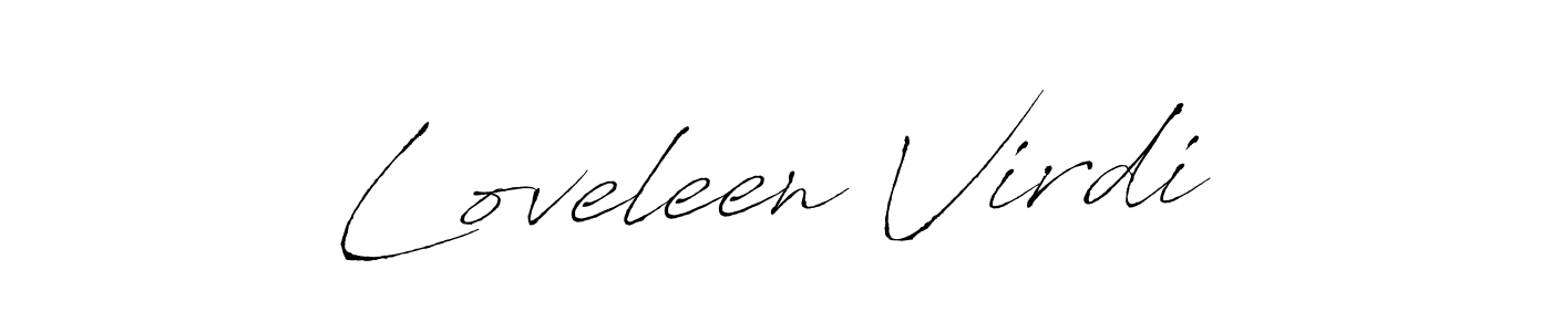 Loveleen Virdi stylish signature style. Best Handwritten Sign (Antro_Vectra) for my name. Handwritten Signature Collection Ideas for my name Loveleen Virdi. Loveleen Virdi signature style 6 images and pictures png