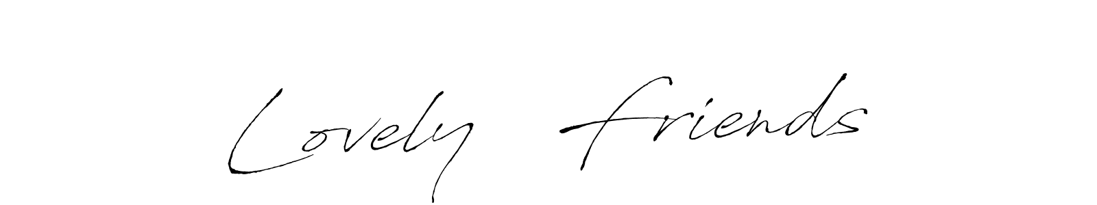 This is the best signature style for the Lovely   Friends name. Also you like these signature font (Antro_Vectra). Mix name signature. Lovely   Friends signature style 6 images and pictures png
