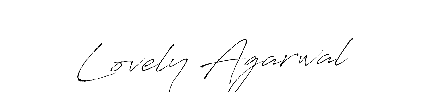 You should practise on your own different ways (Antro_Vectra) to write your name (Lovely Agarwal) in signature. don't let someone else do it for you. Lovely Agarwal signature style 6 images and pictures png