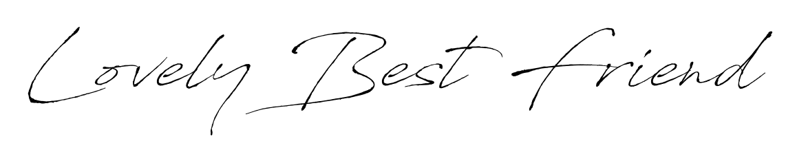 Express your personality with a custom Lovely Best Friend signature crafted with Antro_Vectra typography. Free transparent PNG download available. Lovely Best Friend signature style 6 images and pictures png