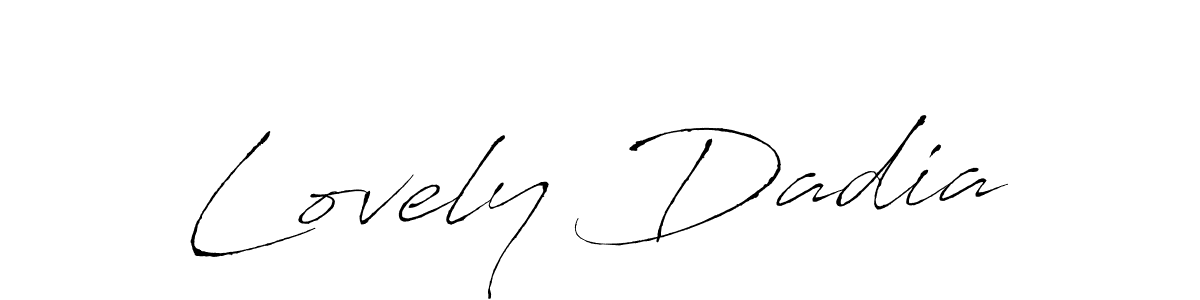 Design your own signature with our free online signature maker. With this signature software, you can create a handwritten (Antro_Vectra) signature for name Lovely Dadia. Lovely Dadia signature style 6 images and pictures png