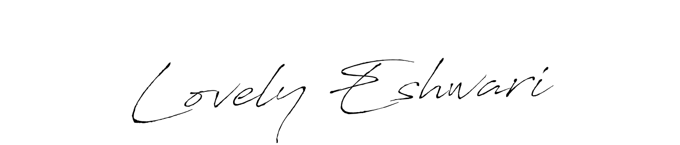 Make a beautiful signature design for name Lovely Eshwari. With this signature (Antro_Vectra) style, you can create a handwritten signature for free. Lovely Eshwari signature style 6 images and pictures png