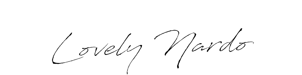 Lovely Nardo stylish signature style. Best Handwritten Sign (Antro_Vectra) for my name. Handwritten Signature Collection Ideas for my name Lovely Nardo. Lovely Nardo signature style 6 images and pictures png