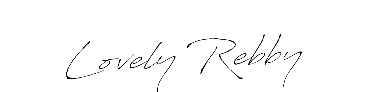 Create a beautiful signature design for name Lovely Rebby. With this signature (Antro_Vectra) fonts, you can make a handwritten signature for free. Lovely Rebby signature style 6 images and pictures png