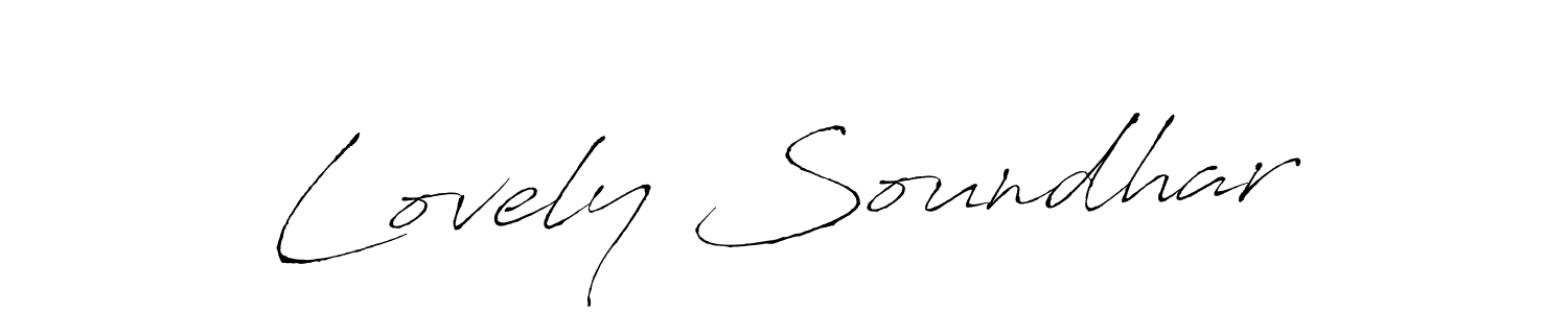 It looks lik you need a new signature style for name Lovely Soundhar. Design unique handwritten (Antro_Vectra) signature with our free signature maker in just a few clicks. Lovely Soundhar signature style 6 images and pictures png