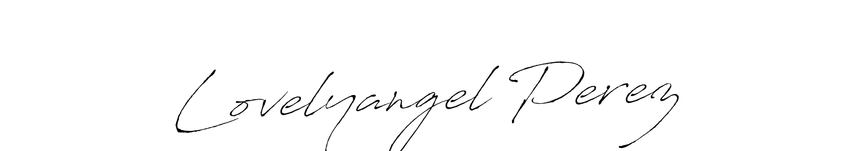 Make a beautiful signature design for name Lovelyangel Perez. With this signature (Antro_Vectra) style, you can create a handwritten signature for free. Lovelyangel Perez signature style 6 images and pictures png