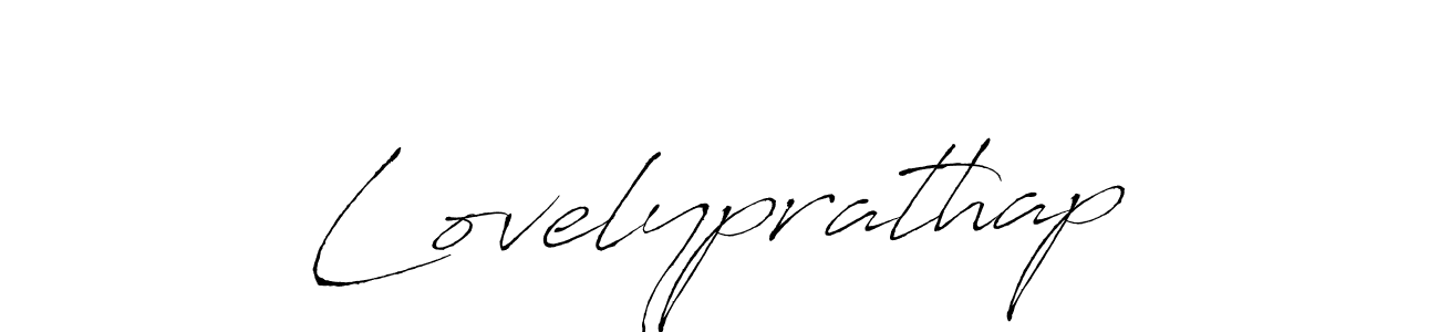 Make a beautiful signature design for name Lovelyprathap. With this signature (Antro_Vectra) style, you can create a handwritten signature for free. Lovelyprathap signature style 6 images and pictures png