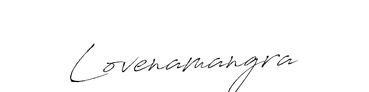 Antro_Vectra is a professional signature style that is perfect for those who want to add a touch of class to their signature. It is also a great choice for those who want to make their signature more unique. Get Lovenamangra name to fancy signature for free. Lovenamangra signature style 6 images and pictures png