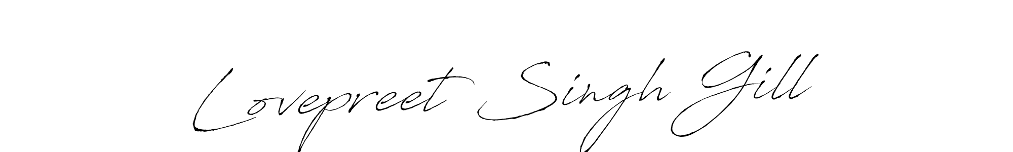 Use a signature maker to create a handwritten signature online. With this signature software, you can design (Antro_Vectra) your own signature for name Lovepreet Singh Gill. Lovepreet Singh Gill signature style 6 images and pictures png