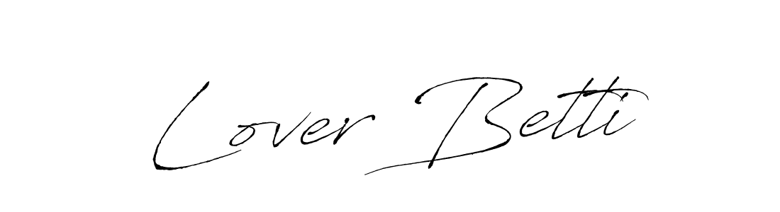 Design your own signature with our free online signature maker. With this signature software, you can create a handwritten (Antro_Vectra) signature for name Lover Betti. Lover Betti signature style 6 images and pictures png