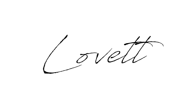 Create a beautiful signature design for name Lovett. With this signature (Antro_Vectra) fonts, you can make a handwritten signature for free. Lovett signature style 6 images and pictures png