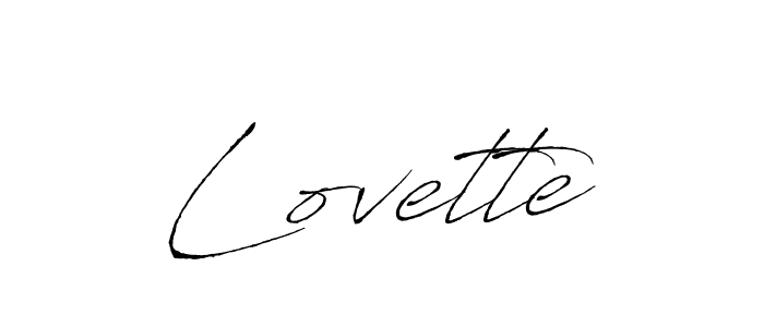 Design your own signature with our free online signature maker. With this signature software, you can create a handwritten (Antro_Vectra) signature for name Lovette. Lovette signature style 6 images and pictures png