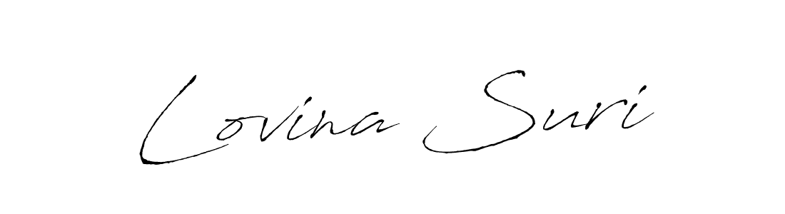 You can use this online signature creator to create a handwritten signature for the name Lovina Suri. This is the best online autograph maker. Lovina Suri signature style 6 images and pictures png
