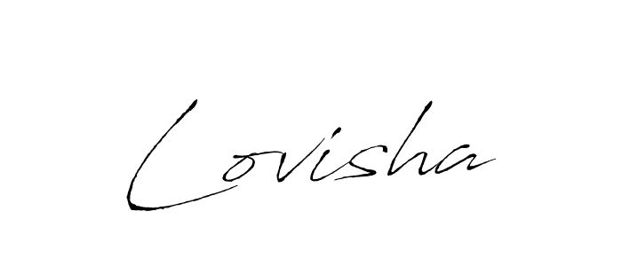 Design your own signature with our free online signature maker. With this signature software, you can create a handwritten (Antro_Vectra) signature for name Lovisha. Lovisha signature style 6 images and pictures png