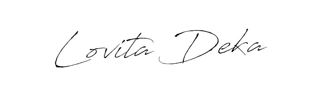 Make a beautiful signature design for name Lovita Deka. Use this online signature maker to create a handwritten signature for free. Lovita Deka signature style 6 images and pictures png