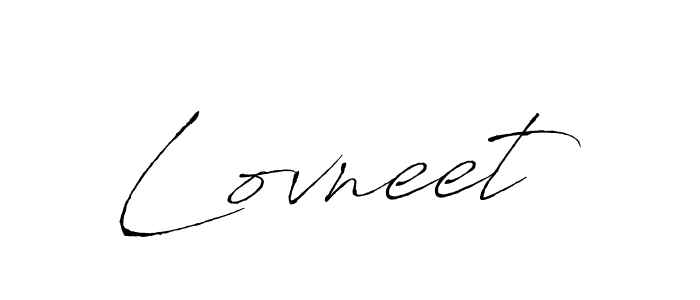 Lovneet stylish signature style. Best Handwritten Sign (Antro_Vectra) for my name. Handwritten Signature Collection Ideas for my name Lovneet. Lovneet signature style 6 images and pictures png