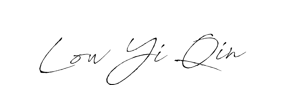 Make a beautiful signature design for name Low Yi Qin. With this signature (Antro_Vectra) style, you can create a handwritten signature for free. Low Yi Qin signature style 6 images and pictures png