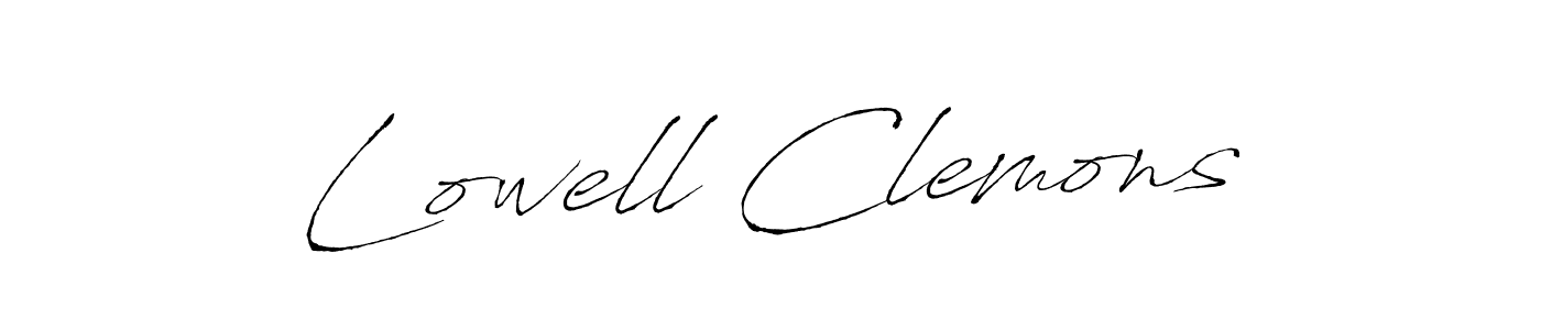 Lowell Clemons stylish signature style. Best Handwritten Sign (Antro_Vectra) for my name. Handwritten Signature Collection Ideas for my name Lowell Clemons. Lowell Clemons signature style 6 images and pictures png