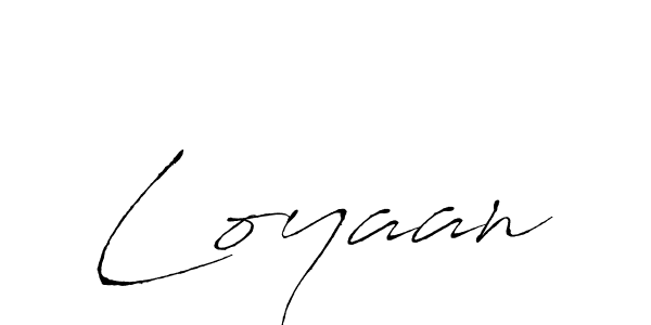 Design your own signature with our free online signature maker. With this signature software, you can create a handwritten (Antro_Vectra) signature for name Loyaan. Loyaan signature style 6 images and pictures png