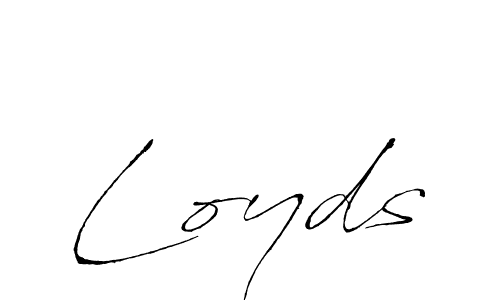 Make a beautiful signature design for name Loyds. With this signature (Antro_Vectra) style, you can create a handwritten signature for free. Loyds signature style 6 images and pictures png