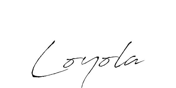Create a beautiful signature design for name Loyola. With this signature (Antro_Vectra) fonts, you can make a handwritten signature for free. Loyola signature style 6 images and pictures png