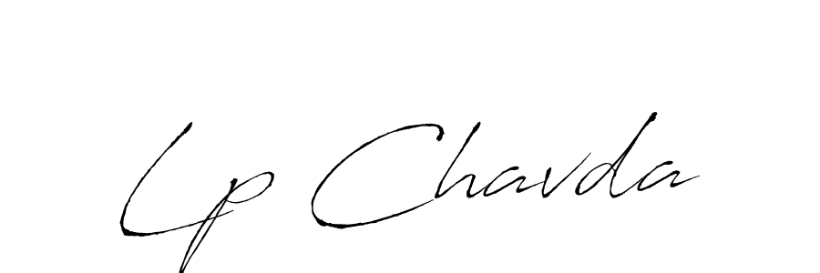 Lp Chavda stylish signature style. Best Handwritten Sign (Antro_Vectra) for my name. Handwritten Signature Collection Ideas for my name Lp Chavda. Lp Chavda signature style 6 images and pictures png