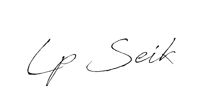 Design your own signature with our free online signature maker. With this signature software, you can create a handwritten (Antro_Vectra) signature for name Lp Seik. Lp Seik signature style 6 images and pictures png