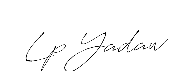 The best way (Antro_Vectra) to make a short signature is to pick only two or three words in your name. The name Lp Yadaw include a total of six letters. For converting this name. Lp Yadaw signature style 6 images and pictures png