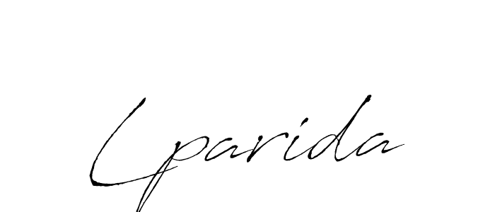 Antro_Vectra is a professional signature style that is perfect for those who want to add a touch of class to their signature. It is also a great choice for those who want to make their signature more unique. Get Lparida name to fancy signature for free. Lparida signature style 6 images and pictures png