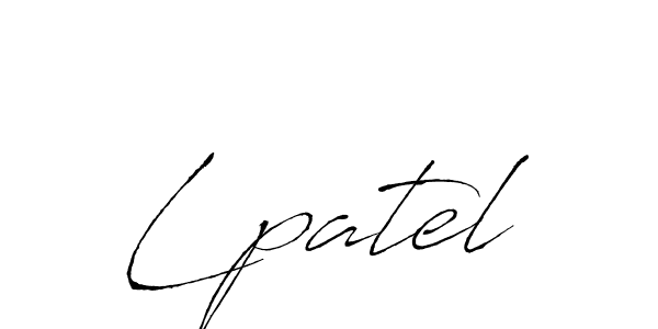 Create a beautiful signature design for name Lpatel. With this signature (Antro_Vectra) fonts, you can make a handwritten signature for free. Lpatel signature style 6 images and pictures png