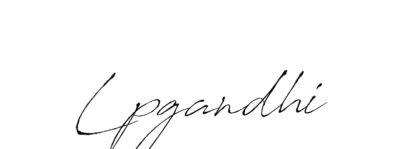 Use a signature maker to create a handwritten signature online. With this signature software, you can design (Antro_Vectra) your own signature for name Lpgandhi. Lpgandhi signature style 6 images and pictures png
