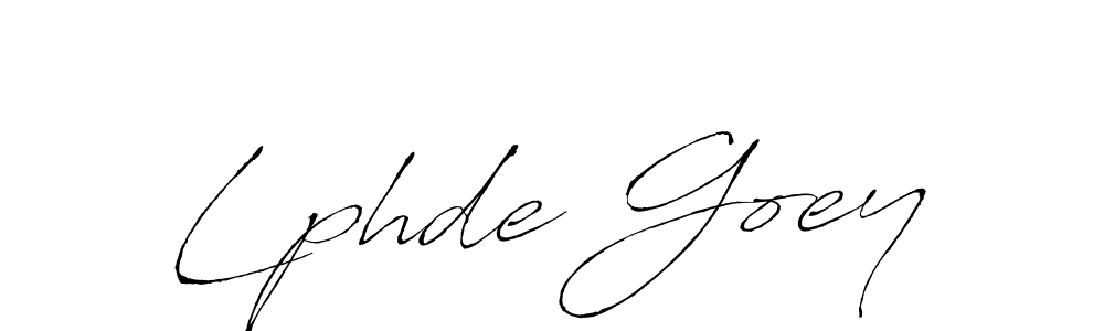 This is the best signature style for the Lphde Goey name. Also you like these signature font (Antro_Vectra). Mix name signature. Lphde Goey signature style 6 images and pictures png