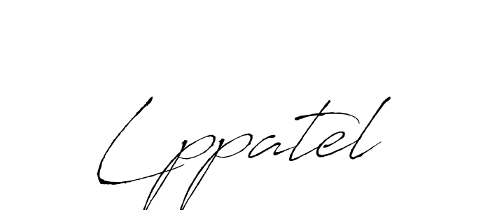 How to make Lppatel name signature. Use Antro_Vectra style for creating short signs online. This is the latest handwritten sign. Lppatel signature style 6 images and pictures png