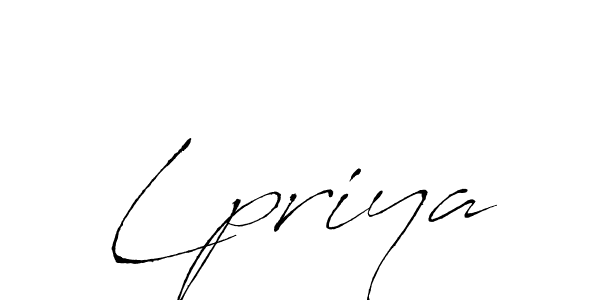 The best way (Antro_Vectra) to make a short signature is to pick only two or three words in your name. The name Lpriya include a total of six letters. For converting this name. Lpriya signature style 6 images and pictures png