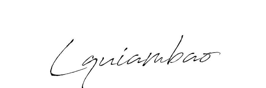 Use a signature maker to create a handwritten signature online. With this signature software, you can design (Antro_Vectra) your own signature for name Lquiambao. Lquiambao signature style 6 images and pictures png