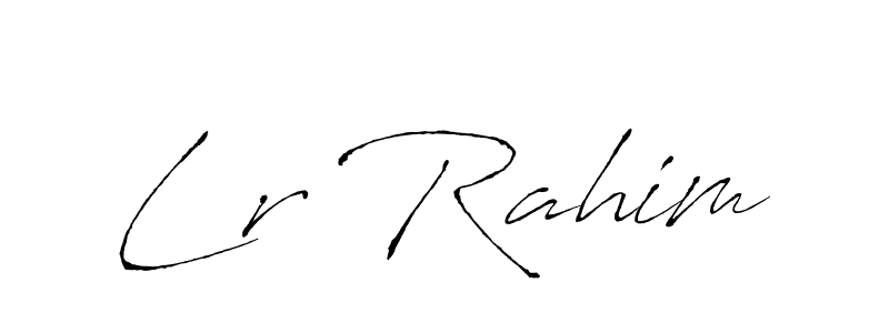 Once you've used our free online signature maker to create your best signature Antro_Vectra style, it's time to enjoy all of the benefits that Lr Rahim name signing documents. Lr Rahim signature style 6 images and pictures png