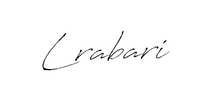 Use a signature maker to create a handwritten signature online. With this signature software, you can design (Antro_Vectra) your own signature for name Lrabari. Lrabari signature style 6 images and pictures png