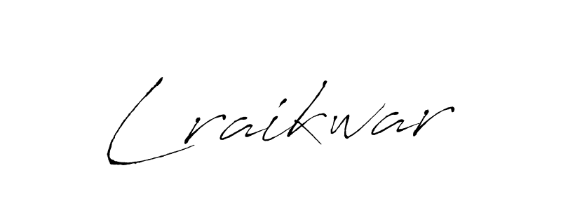 How to make Lraikwar name signature. Use Antro_Vectra style for creating short signs online. This is the latest handwritten sign. Lraikwar signature style 6 images and pictures png